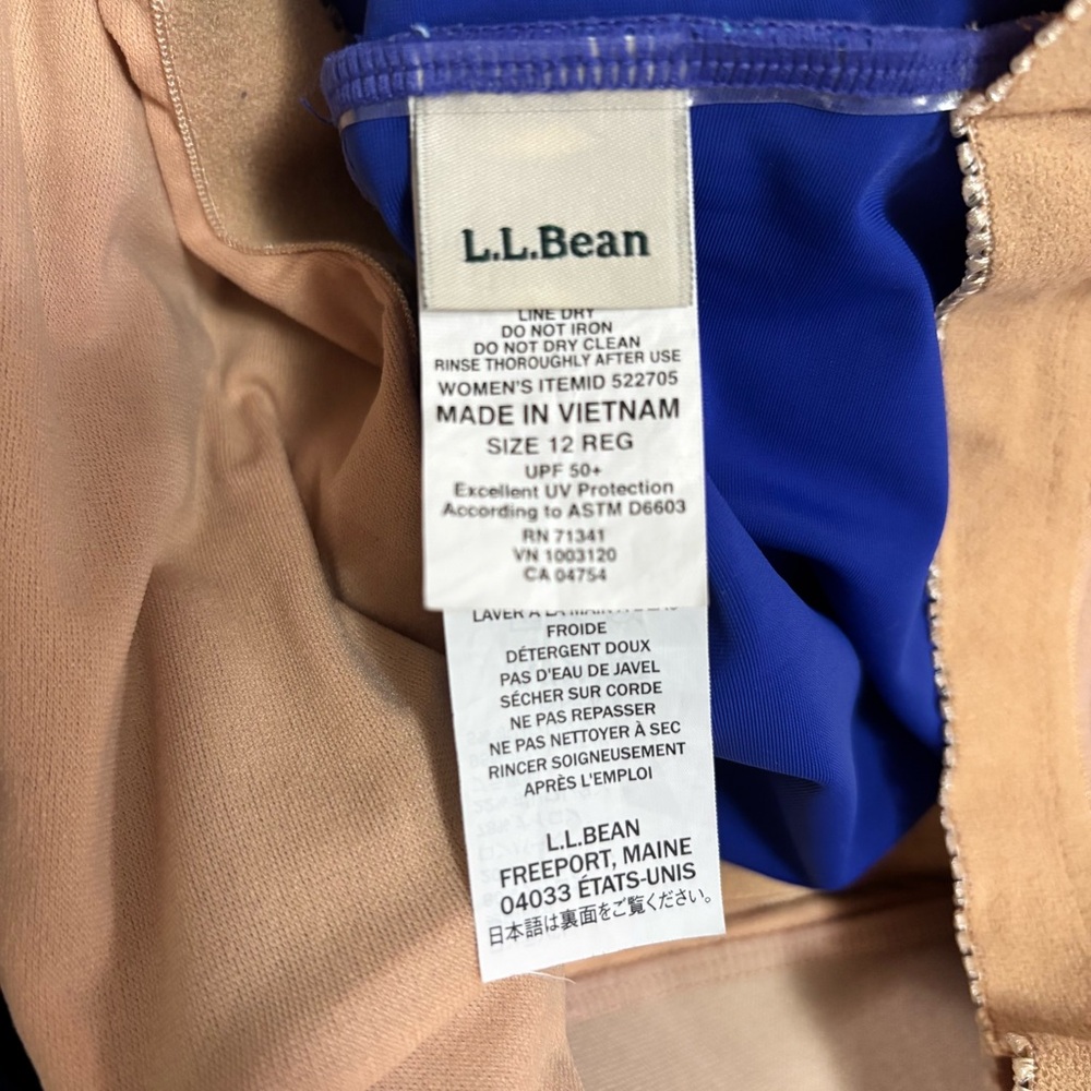 L.L. Bean Beansport Swim Dress - fits size 4-8 - Picture 7 of 7